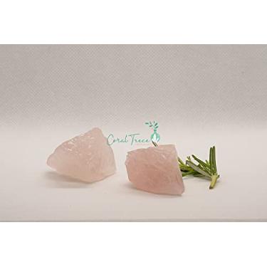 Imagem de Cristal Quartzo Rosa Médio Bruto 100% Natural com energia de aflorar sentimentos - 33 a 57g