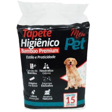 Imagem de Tapete Higiênico meu PET Bomboo Premium 15 Unidades - bene CASA