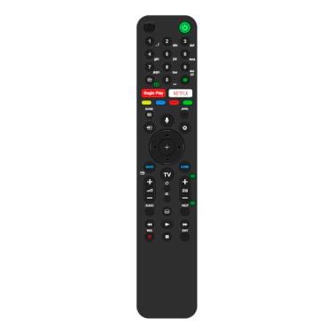 Imagem de Controle remoto de voz de substituição RMF-TX500E com microfone compatível com Sony BRAVIA TV KD-65XH9288 KD-65XH9096 KD-65XH9077 KD-65XH9005 KD-55XH9299 KD-55XH9296 KD-55XH9296 KD-55XH9292 Chaveiro
