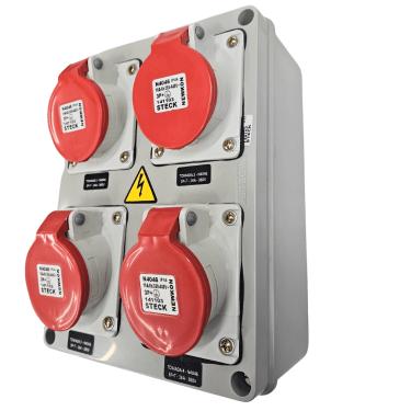 Imagem de Quadro Sobrepor C/ Tomada Industrial 4xN4046 IP-44 Cód. S231103 – Steck