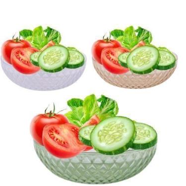 Imagem de Saladeira De Plástico Cristal Glamour Sortidas 3 L -1 Un - Plasutil