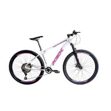 Imagem de Bicicleta Aro 29 Mtb Ksx Sd7 12v Garfo com Trava K7 11/50 Freio a Disco Hidráulico Kit 1x12 (Branco/Rosa/Violeta, 17)