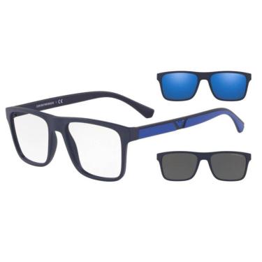 Imagem de Armação Óculos De Grau Empório Armani Ea4115 5759-1w 54 Clip On Azul