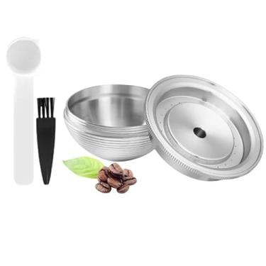 Imagem de HAILASRE Cápsulas de café reutilizáveis de aço inoxidável para cápsulas de café Nespresso Vertuoline GCA1 e ENV135 recarregáveis, tamanho 150 ml (1 cápsula)