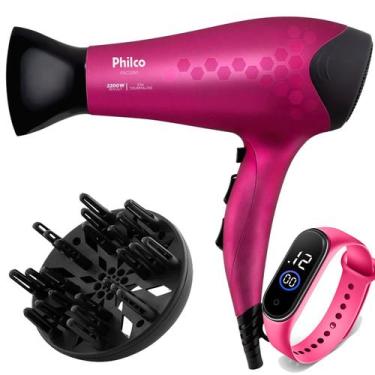 Imagem de Secador De Cabelo Philco Profissional 2200w Ions Ar Quente Frio Stilo 