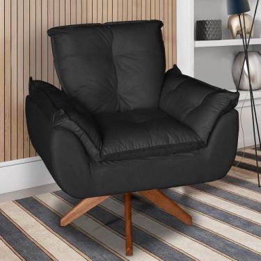 Imagem de Poltrona/cadeira Decorativa Glamour Opala Com Base Giratória 30cm Em M