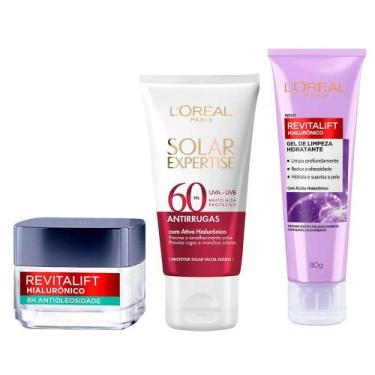 Imagem de LOréal Paris Kit  Protetor Solar Facial Antienvelhecimento FPS60 40g +