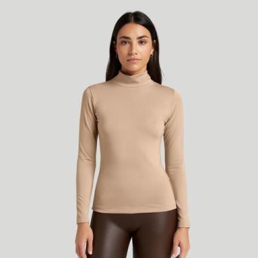 Imagem de Blusa Cacharrel Feminina Gola Alta Manga Longa Segunda Pele - Cacharre