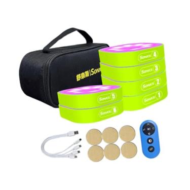 Imagem de Colaxi Luzes de Agilidade de Reação para Crianças Melhoram os Reflexos Esportivos com Bolsa de Armazenamento Portátil para Tênis, Futebol, Boxe e Vôlei, Conjunto de 6 Luzes