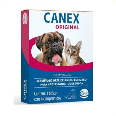 Imagem de Vermífugo Canex Original Para Cães E Gatos - 4 Comprimidos