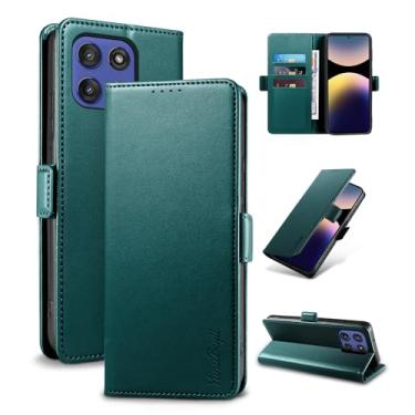 Imagem de YunuBeyii Capa Carteira para Moto G Stylus 5G (2025) - [Bloqueio RFID] Capinha Flip Magnética para Celular de Couro PU de Luxo com Suporte,Case Proteção,Rsistente,Antichoque, Verde