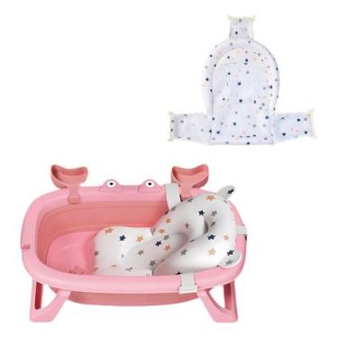 Imagem de Conjunto Banho Do Bebê Com Banheira, Rede E Almofada Flutua - Tibaby, 