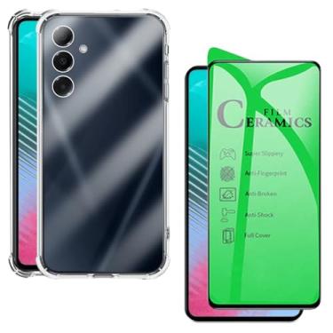 Imagem de Capa Capinha Anti Impacto e Película Premium 9D Cerâmica Compatível Com Samsung Galaxy M54