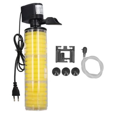 Imagem de Fockety Filtro de Aquário, Filtro de Tanque de Peixes Submersível Com Filtração e Oxigenação de 3 Estágios para o Tanque 150-260L, Operação Silenciosa (Plugue da UE 220V)