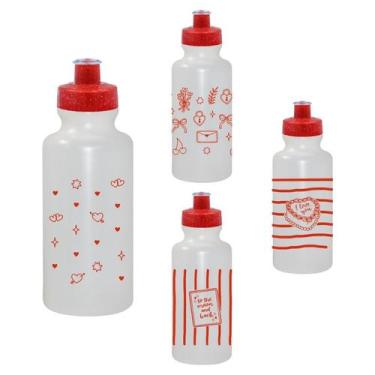 Imagem de Kit 4 Squeezes 550mL Natural Colecao AMOR Completa - Bb Store