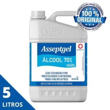 Imagem de Alcool 70 Liquido Para Hospitais  Antibacteriano Asseptgel - Start Quí
