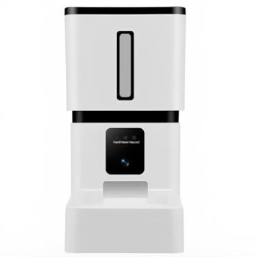 Imagem de Alimentador Automático para Pets com WiFi, 8L, Dispensador Inteligente com Câmera, Branco