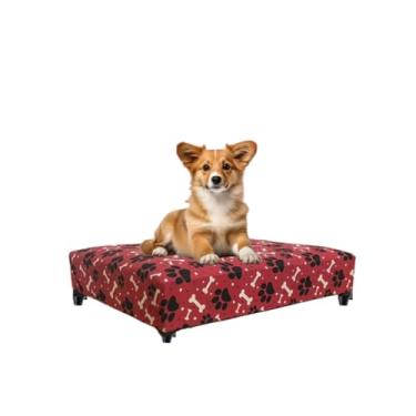 Imagem de Cama Para Cachorro Box Suede Luxe Confort (ESTAMPA ROSA)