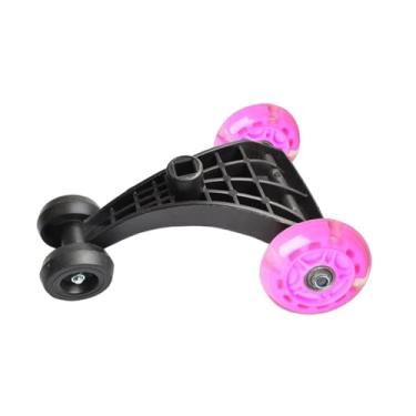 Imagem de simhoa Tripé para carro giratório infantil, rodas triangulares, componentes com furo quadrado, roda de balanço para bebê, brinquedo de passeio, acessório de, Rosa