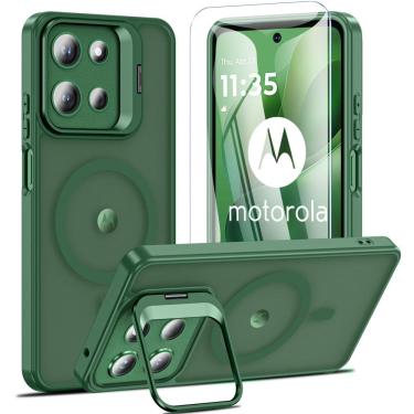 Imagem de Capa de telefone OWKEY para Motorola Moto G 5G 2025 Magnetic Green