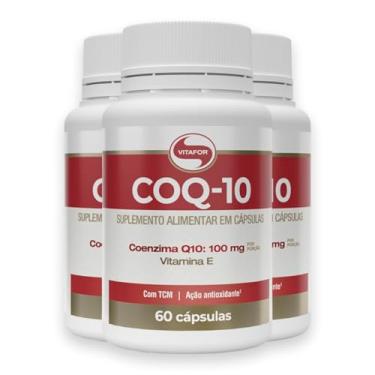 Imagem de Kit 3 Coenzima Q10 100mg Vitafor 60 Cápsulas