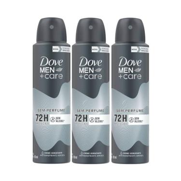 Imagem de Kit 3 Desodorante Dove Men + Care Sem Perfume Aerosol Antitranspirante 72h com 150ml
