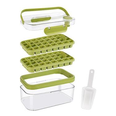 Imagem de Bandeja Fazer Gelo Camada Dupla 64 Unidades  de gelo - ZEM