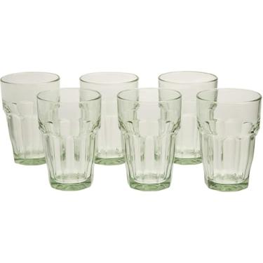 Imagem de Bormioli Rocco Rock Bar 354 g Long Drink Copos empilháveis de bebidas temperadas para bebidas frias, água e coquetéis, conjunto de 6, verde menta