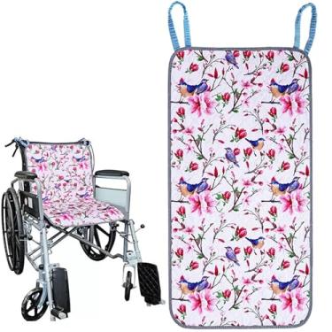 Imagem de MatFirsmo Almofadas de cadeira impermeáveis para incontinência, almofadas laváveis reutilizáveis para cadeira de rodas com alças, capa de cadeira de rodas altamente absorvente para adultos e idosos