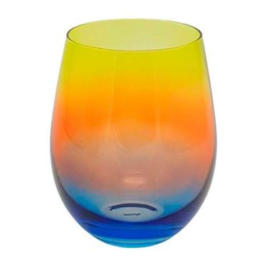 Imagem de Kit de 2 Copos Burano em Vidro Mel Degrade 550ml - Fracalanza