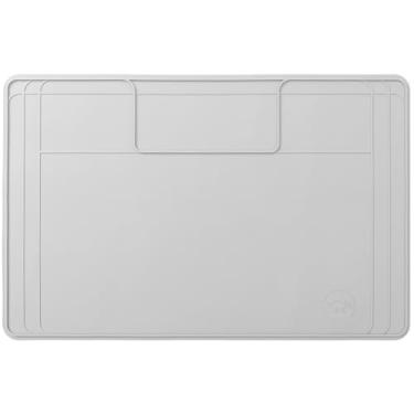 Imagem de O tapete original embaixo da pia - tapete impermeável de silicone, aparável, fácil de limpar, forro de armário de cozinha, tapete impermeável embaixo da pia, superfície de desinfecção - 78,7 cm x 56