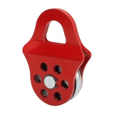 Imagem de Mqetly Polia de Guincho de 6 Toneladas, Polia de Reboque, Polia de Reboque, Polia de Reboque, Vermelho, Tamanho real