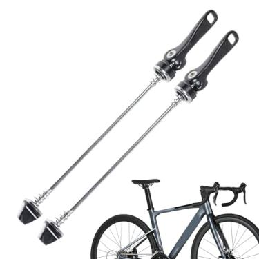 Imagem de Eixo de Liberação Rápida para Bicicleta | Jogo de Alavancas Liberação Rápida para Roda Dianteira e Traseira - Alavanca Precisão Peças Ciclismo Mudança Pneus, Viagem na Estrada, Tourin