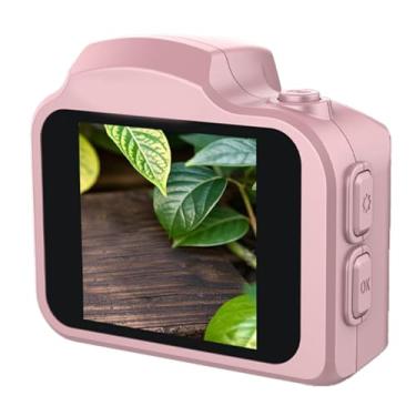 Imagem de Acouto Câmera Digital Compacta Com Luz de Preenchimento de 64MP 4K HD Pequena Câmera retrô Com Display 1.54in 19 Filtros 78 ° Lente Grande Angular para Estudantes Fotografia de Viagem (PINK)