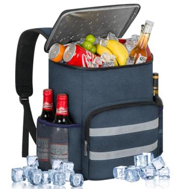 Imagem de Mochila térmica – 54 latas isolada à prova de vazamento, mochila térmica para homens e mulheres, bolsa térmica, portátil, piquenique, acampamento, praia, caminhadas, churrasco, almoço para homens e