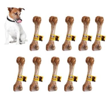 Imagem de Kit 10 Osso Suíno Defumado Petisco Para Cães - pitaka