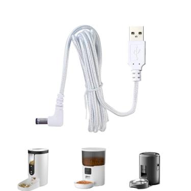 Imagem de Cabo de Substituição de 1,5 m Cabo de Força com Ficha Compatível Com o Alimentador Automático para Animais de Estimação NEW~PET