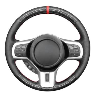 Imagem de MEWANT Capa para volante de carro em fibra de carbono e microfibra para volante de carro Mitsubishi Lancer Evolution EVO X 10