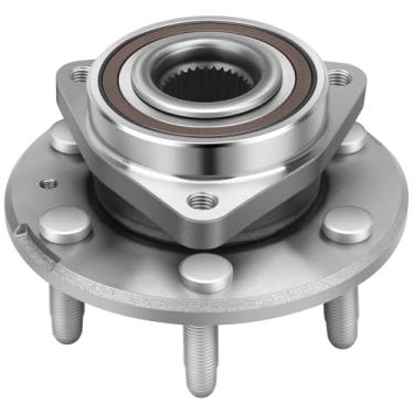 Imagem de Conjunto de cubo e rolamento da roda IRONTEK, dianteiro/traseiro/lado direito 513277 serve para Buick Enclave 09-16 Chevy Traverse, 07-16 GMC Acadia, 07-10Saturn Outlook ABS 4 peçasIRONTEK IRK513277
