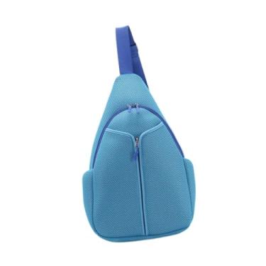 Imagem de YIJU Bolsa de Pickleball, Bolsa Tiracolo, Mochila Tiracolo com Vários Compartimentos para Tênis, Mochila Transversal para Viagem de Racketball para Homens, Azul Profundo