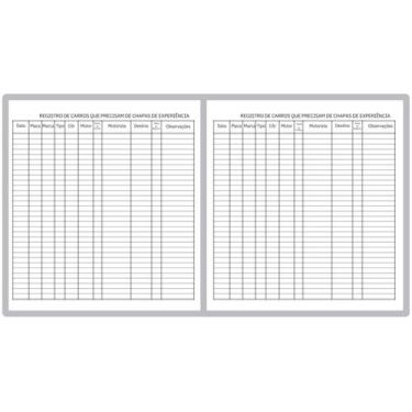 Imagem de Kit 2 Livros Registro Chapa Experiência 100 Folhas Controle - Ghc Aces
