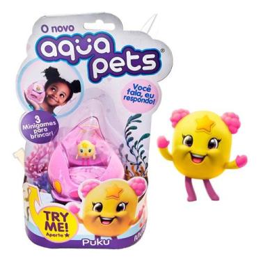 Imagem de Brinquedo AquaPets Interativo Colecionável Puku Aquático - Multikids