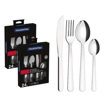 Imagem de Faqueiro Tramontina Aço Inox Malibu 48 Peças