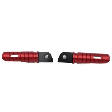 Imagem de Generic 1 par de apoios para os pés traseiros de cicleta, substituição de pedais profissionais antiderrapantes para descanso de para R Ninet F900R, Vermelho