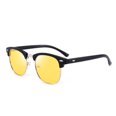 Imagem de Óculos de sol clássicos masculinos e femininos, óculos de sol polarizados, lentes espelhadas azuis, driver, óculos de sol polarizados, visão noturna, 7 lentes, BH01