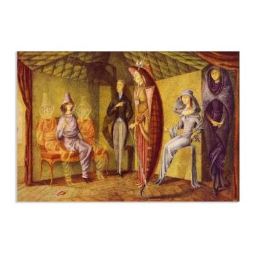 Imagem de SDYJ6GSW Remedios Varo impressões em tela arte de parede terno feminino pinturas famosas em tela surrealismo pôsteres imagem para quarto decoração de casa remédios Varo decoração de parede 60 x 40 cm