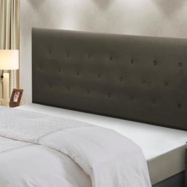 Imagem de Cabeceira de Cama Box Madeira Estofada Casal Montreal - D'Julia, Brida