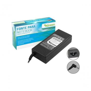 Imagem de Fonte Para Notebook 19v 3,42a Bivolt 5,5x2,5mm Green