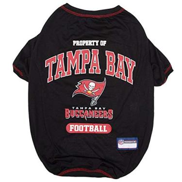 Imagem de Pets First Camiseta PET para cães e gatos – NFL TAMPA BAY BUCCANEERS Camiseta para cães, média. – Camiseta de animal de estimação mais fofa para o filhote realmente esportivo