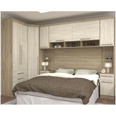 Imagem de Jogo De Quarto Casal Modulado 007 Master Avelã Rústico/Ártico Rústico - Eucamóveis